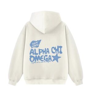 Alpha Chi Omega Hoodie (hangloosehut) brand new